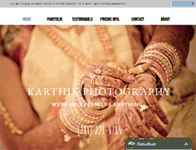 Tablet Screenshot of karthikphotography.com